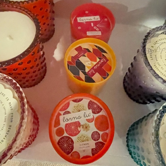 Lavender & Grapefruit Hobnail Glass Candle - NWT - Picture 8 of 15